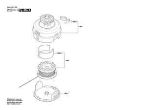 BOSCH Pedal | Ersatzteile für UniGrassCut 18 | 1600A0155F