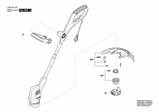 BOSCH Schraube | Ersatzteile für EasyGrassCut 26 | F016F05332