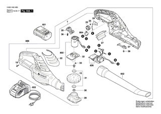 BOSCH Leiterplatte Bestückt | Ersatzteile für ALB 36 LI - F016F04385