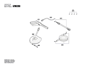 BOSCH Schlauch | Ersatzteile f�r AQT 33-10, AQT 35-12 - F016F04438