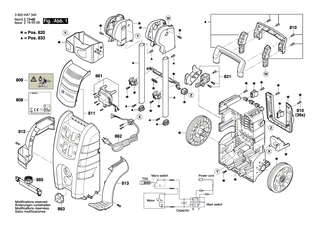 BOSCH Schaltkasten | Ersatzteile f�r AQT 33-10, AQT 35-12 - F016F04439