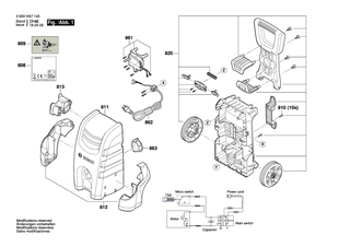 BOSCH Schaltkasten | Ersatzteile f�r AQT 33-10, AQT 35-12 - F016F04439