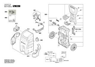 BOSCH Frontverkleidung | Ersatzteile f�r AQT 35-12, --- - F016F04451