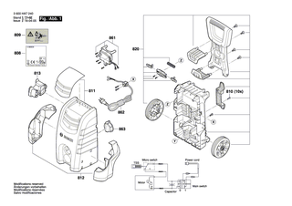 BOSCH Frontverkleidung | Ersatzteile f�r AQT 35-12, --- - F016F04451