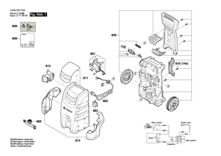 BOSCH Frontverkleidung | Ersatzteile f�r AQT 35-12, --- - F016F04451