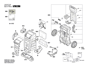 BOSCH Frontverkleidung | Ersatzteile f�r AQT 35-12, --- - F016F04452