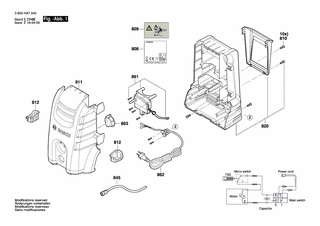 BOSCH Abdeckung | Ersatzteile f�r AQT 33-10 - F016F04453
