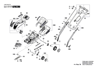 BOSCH Rad | Ersatzteile f�r ARM 33, ARM 34 - F016F04509