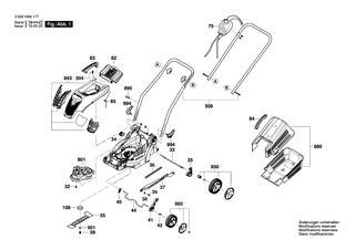 BOSCH Rad | Ersatzteile f�r ARM 33, ARM 34 - F016F04510