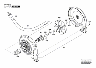 BOSCH Geh�usesatz | Ersatzteile f�r AMW 10 - F016F04533