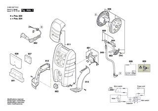 BOSCH Frontverkleidung | Ersatzteile f�r AQT 42-13, AQT 45-14 X - F016F04616