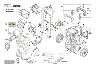 BOSCH Frontverkleidung | Ersatzteile f�r AQT 42-13, AQT 45-14 X - F016F04617