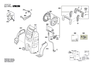 BOSCH Schaltkasten | Ersatzteile f�r AQT 45-14 X - F016F04636