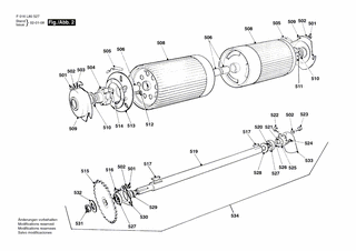 BOSCH Rollenwelle | Ersatzteile f�r ROYALE 24 - F016L20347