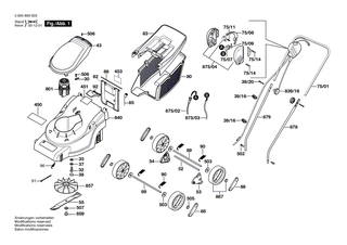 BOSCH Griff | Ersatzteile für ROTAK 32, ARM 32 E - F016L57062