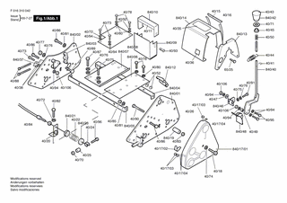 BOSCH Hinweisschild | Ersatzteile f�r ROYALE 20, ROYALE...