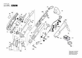 BOSCH Elektr Leitung | Ersatzteile f�r ASG 52 ACCU -...