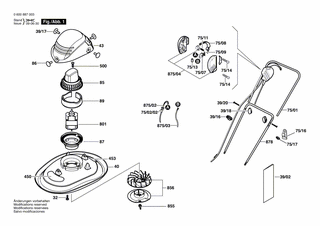 BOSCH Handgriff �18 MM | Ersatzteile f�r ALM 28, ALM 34 -...