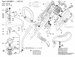 BOSCH Netzanschlussleitung | Ersatzteile f�r AES 35 -...