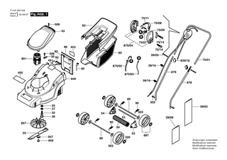 BOSCH Achse | Ersatzteile f�r ARM 320 - F016L62712