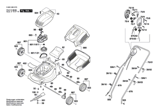 BOSCH Handgriff | Ersatzteile f�r ROTAK 320, ROTAK 1000 - F016L62792