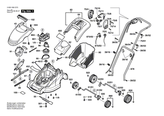 BOSCH Antriebsriemen z=8 GRUEN | Ersatzteile f�r ROTAK 34, ROTAK 1300 - F016L64219