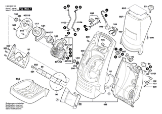 BOSCH Schacht | Ersatzteile f�r AXT Rapid 180, AXT Rapid 200 - F016L64652