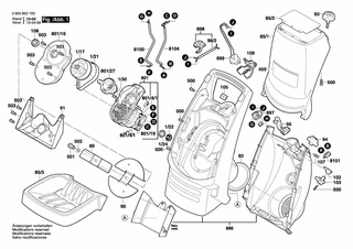 BOSCH Klebeschild | Ersatzteile f�r AXT Rapid 200 -...