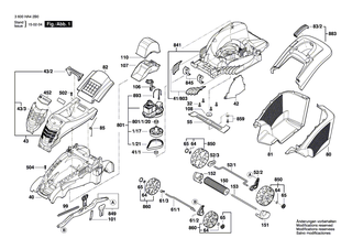 BOSCH Haltearm | Ersatzteile f�r ROTAK 37 R, Rotak 34 R - F016L64900