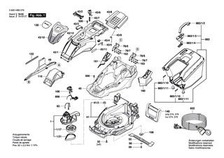 BOSCH Antriebswelle | Ersatzteile f�r ROTAK 40 (ERGOFLEX), ROTAK 43 (ERGOFLEX) - F016L65108