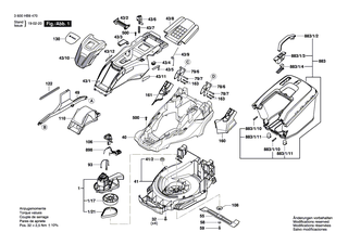 BOSCH Antriebsriemen | Ersatzteile f�r ROTAK 40 (ERGOFLEX), ROTAK 43 (ERGOFLEX) - F016L65109