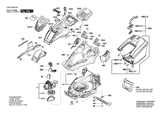 BOSCH Antriebsriemen | Ersatzteile f�r ROTAK 40 (ERGOFLEX), ROTAK 43 (ERGOFLEX) - F016L65109
