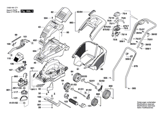 BOSCH Filtergeh�use | Ersatzteile f�r ROTAK 40 (ERGOFLEX), ROTAK 43 (ERGOFLEX) - F016L65709