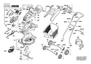 BOSCH Motorhaube | Ersatzteile f�r ROTAK 37 LI, ROTAK 43...