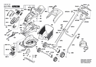 BOSCH Geh�use | Ersatzteile f�r ROTAK 37 LI, ROTAK 370 LI...