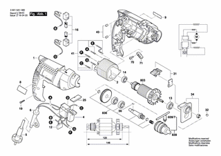 BOSCH Elektr Leitung | Ersatzteile für TSB 1300 | 1619PA6599
