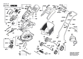 BOSCH Ausl�sehebel | Ersatzteile f�r ROTAK 34 LI (ERGOFLEX), ROTAK 34 LI (ERGOFLRX) - F016L66107