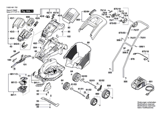BOSCH Vordrossel | Ersatzteile f�r ROTAK 34 LI (ERGOFLEX), ROTAK 34 LI (ERGOFLRX) - F016L66111