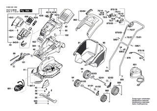 BOSCH Handgriff | Ersatzteile f�r ROTAK 370 LI, ROTAK 37 LI - F016L66182