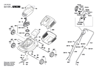 BOSCH Schaltergeh�use | Ersatzteile f�r ROTAK 32, ROTAK 320 - F016L66234