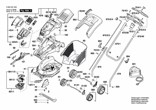 BOSCH Motorhaube | Ersatzteile f�r ROTAK 34 LI...