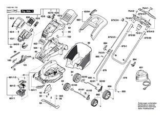BOSCH Achse | Ersatzteile f�r ROTAK 34 LI (ERGOFLEX), ROTAK 34 LI (ERGOFLRX) - F016L66464