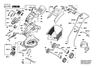 BOSCH Achse | Ersatzteile f�r ROTAK 37 LI, ROTAK 370 LI - F016L66465