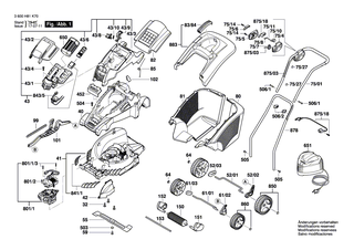 BOSCH Achse | Ersatzteile f�r ROTAK 40 (ERGOFLEX), ROTAK 43 (ERGOFLEX) - F016L66467