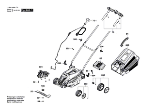 BOSCH Traggriff | Ersatzteile f�r ROTAK 32, ROTAK 32 R - F016L66685
