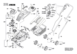 BOSCH Achse | Ersatzteile f�r ROTAK 32, ROTAK 32 R - F016L66848
