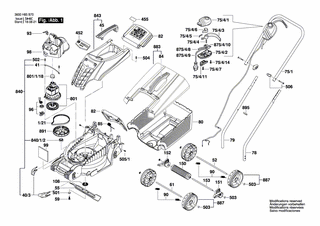 BOSCH Rollentr�ger L/H | Ersatzteile f�r ROTAK 32 R, ARM...