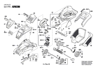 BOSCH Ausl�sehebel | Ersatzteile f�r Rotak 37 LI, Rotak 36-37 LI R - F016L68004
