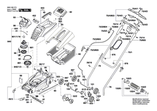 BOSCH Einsatz | Ersatzteile f�r ROTAK 32 LI, ROTAK 32 LI High Power - F016L68007