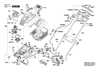 BOSCH Einsatz | Ersatzteile f�r ROTAK 32 LI, ROTAK 32 LI High Power - F016L68008